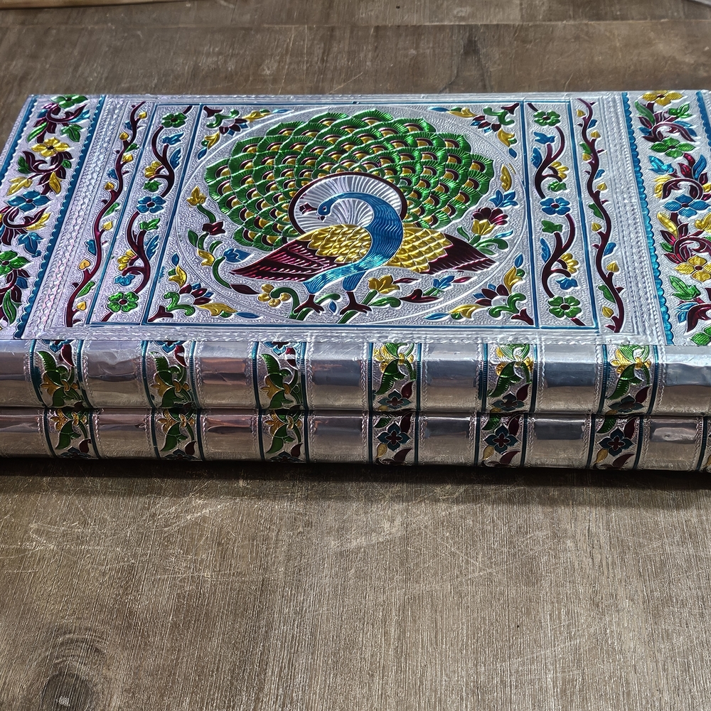 Elegant Silver and Blue Jewelry Box - Picture 3 of 6